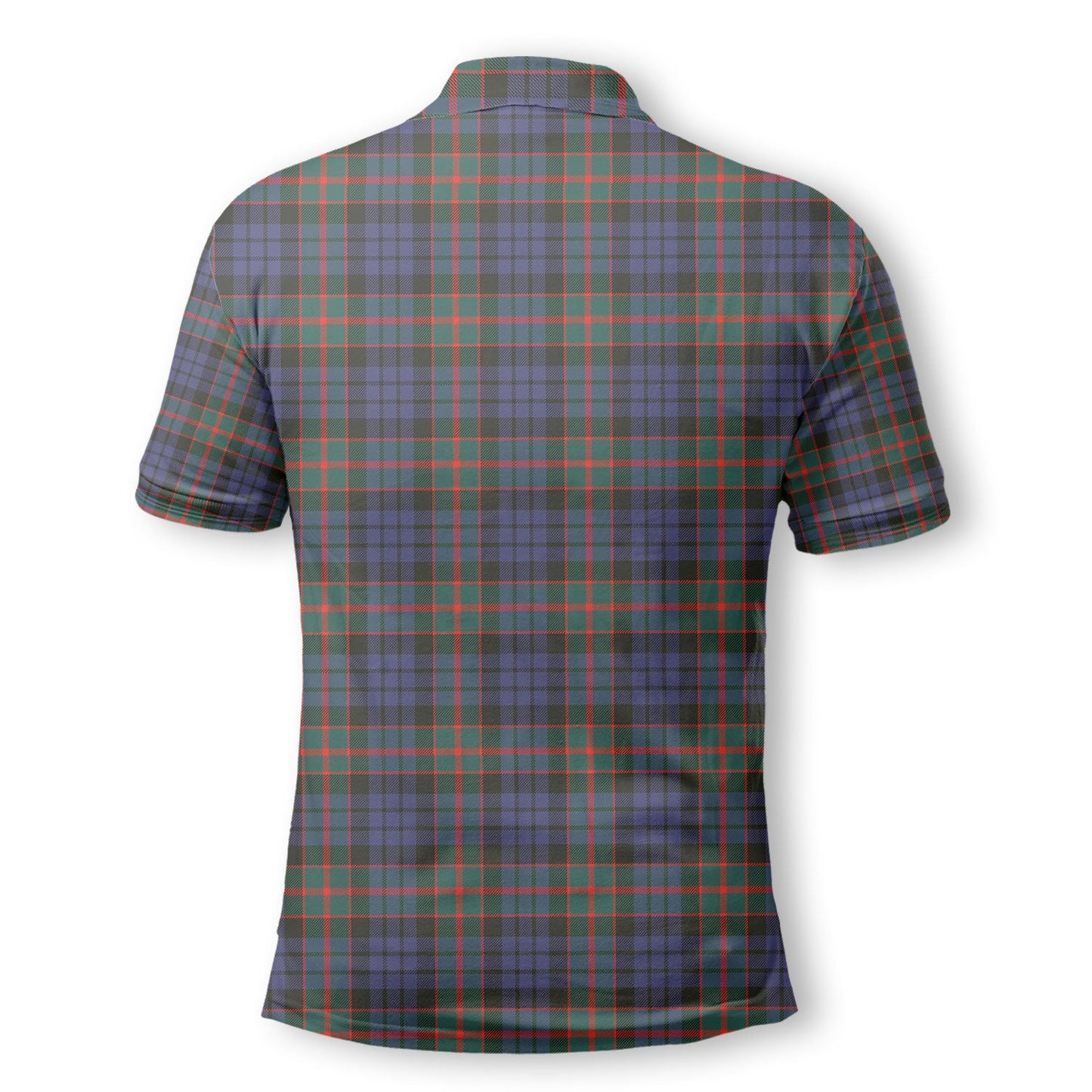 Clan Fletcher Tartan Men Polo Shirt Crest And Plaid Basic Style