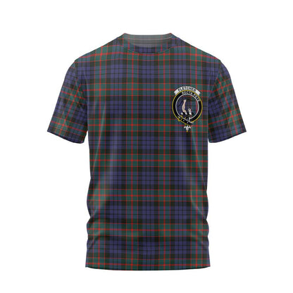 Clan Fletcher Tartan Men T Shirt Crest And Plaid Basic Style