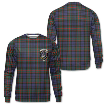 Clan Fletcher Tartan Women Sweatshirt Crest And Plaid Basic Style