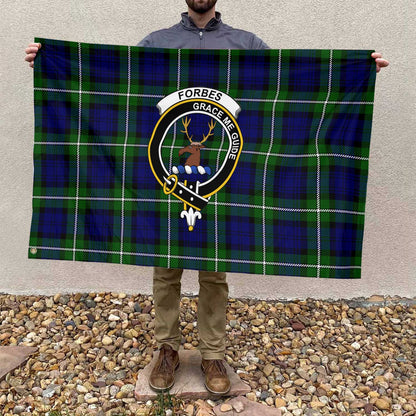 Clan Forbes Tartan Flag Crest And Plaid Basic Style