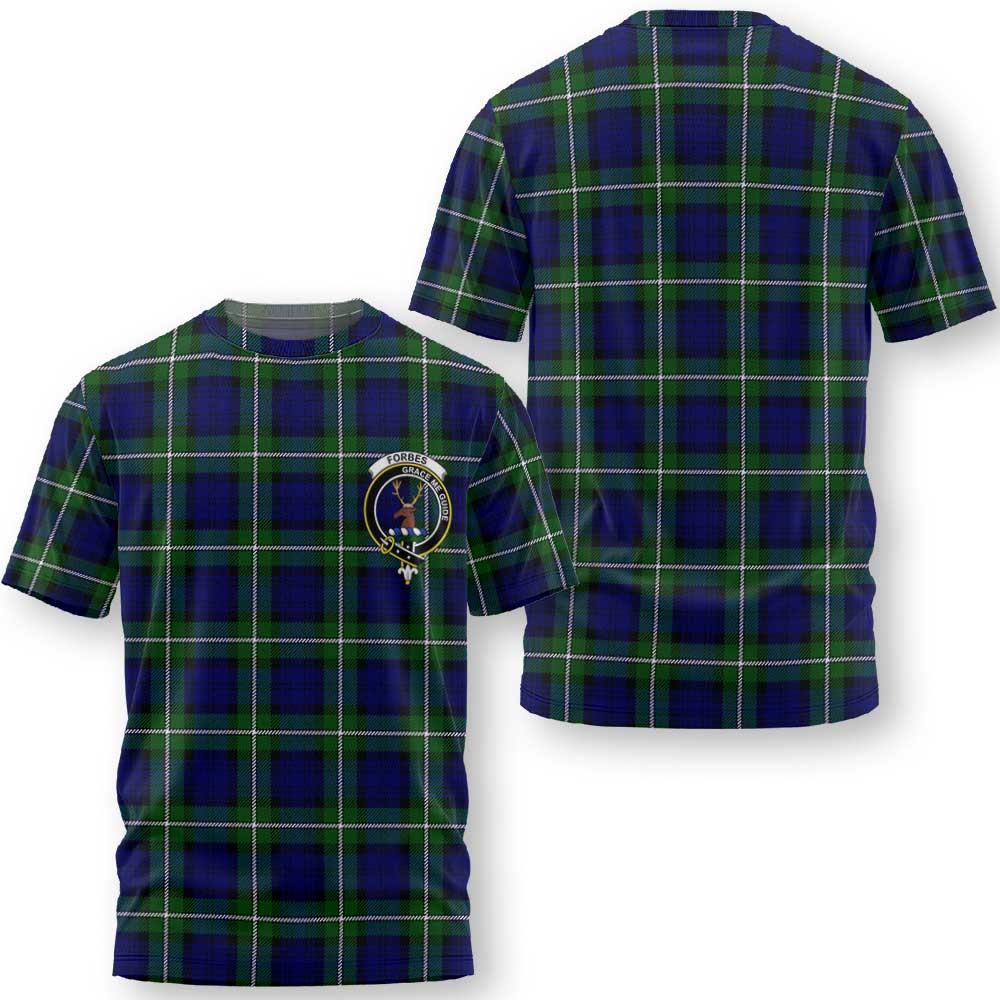 Clan Forbes Tartan Men T Shirt Crest And Plaid Basic Style