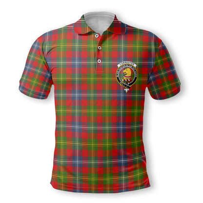 Clan Forrester Tartan Golf Men Polo Shirt Crest And Plaid Basic Style