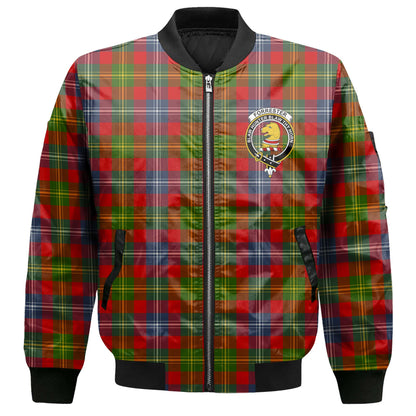 Clan Forrester Tartan Men Bomber Jacket Crest And Plaid Basic Style