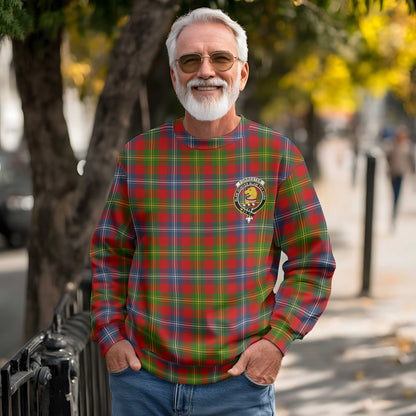 Clan Forrester Tartan Men Sweatshirt Crest And Plaid Basic Style