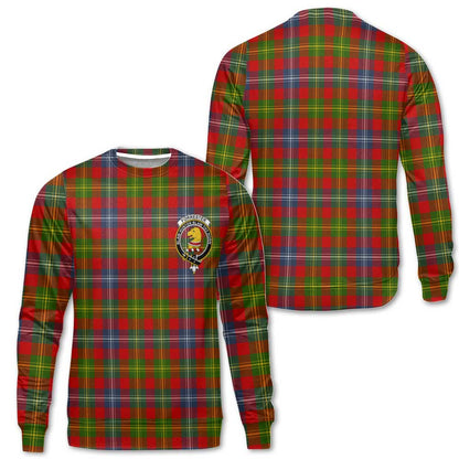 Clan Forrester Tartan Men Sweatshirt Crest And Plaid Basic Style