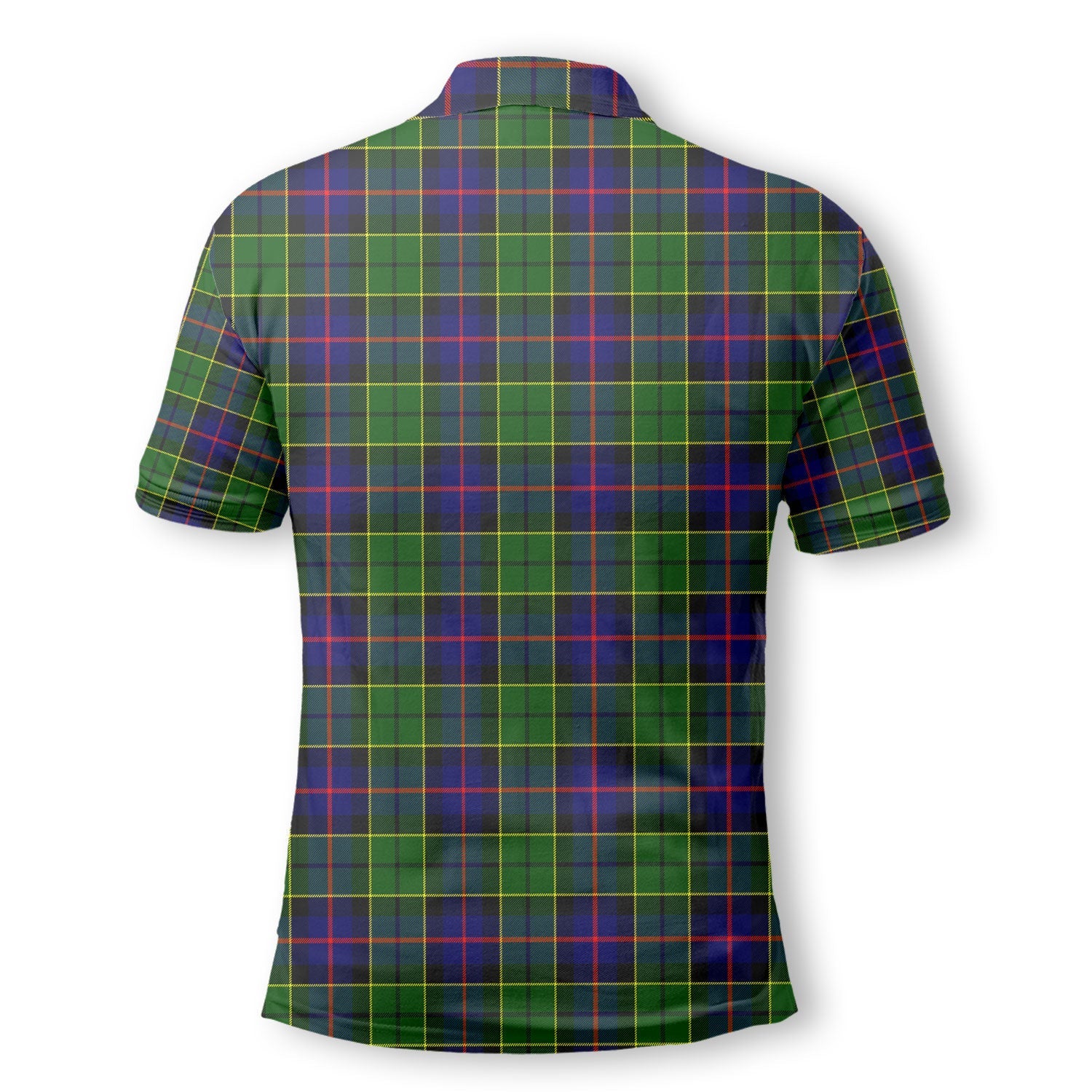 Clan Forsyth Tartan Golf Men Polo Shirt Crest And Plaid Basic Style