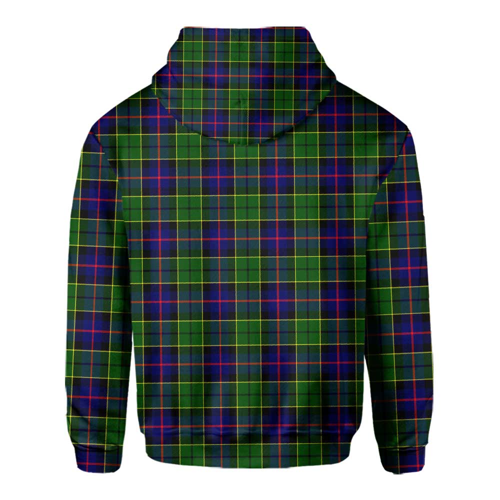 Clan Forsyth Tartan Men Hoodie Crest And Plaid Basic Style