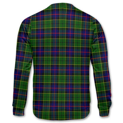 Clan Forsyth Tartan Men Sweatshirt Crest And Plaid Basic Style