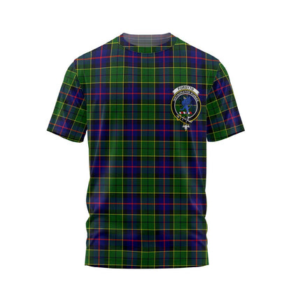 Clan Forsyth Tartan Men T Shirt Crest And Plaid Basic Style