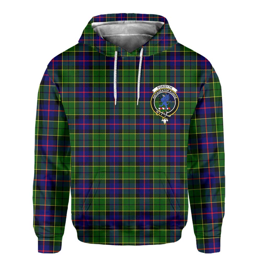 Clan Forsyth Tartan Women Hoodie Crest And Plaid Basic Style