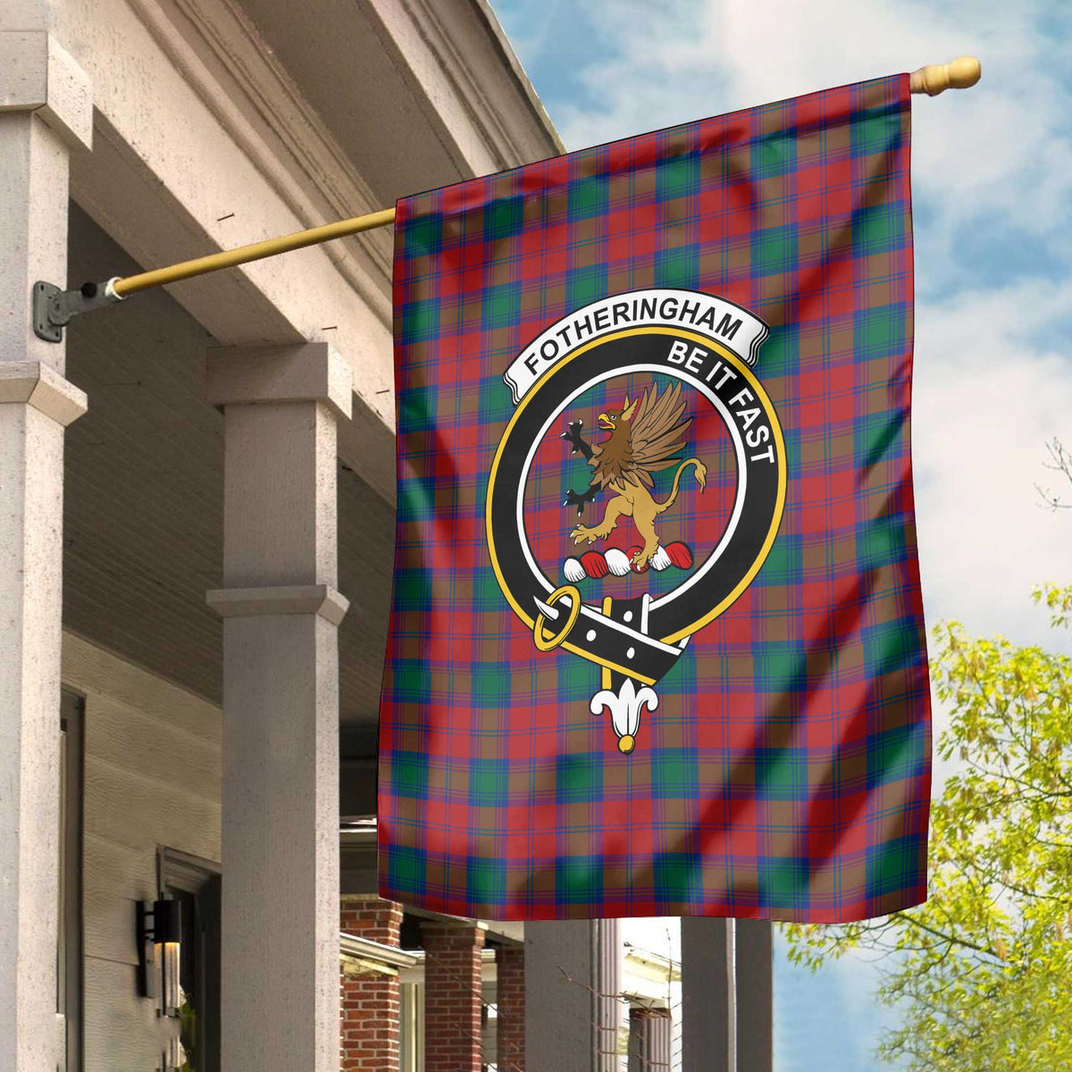 Clan Fotheringham Tartan Garden Flag Crest And Plaid Basic Style