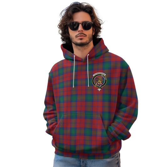 Clan Fotheringham Tartan Men Hoodie Crest And Plaid Basic Style