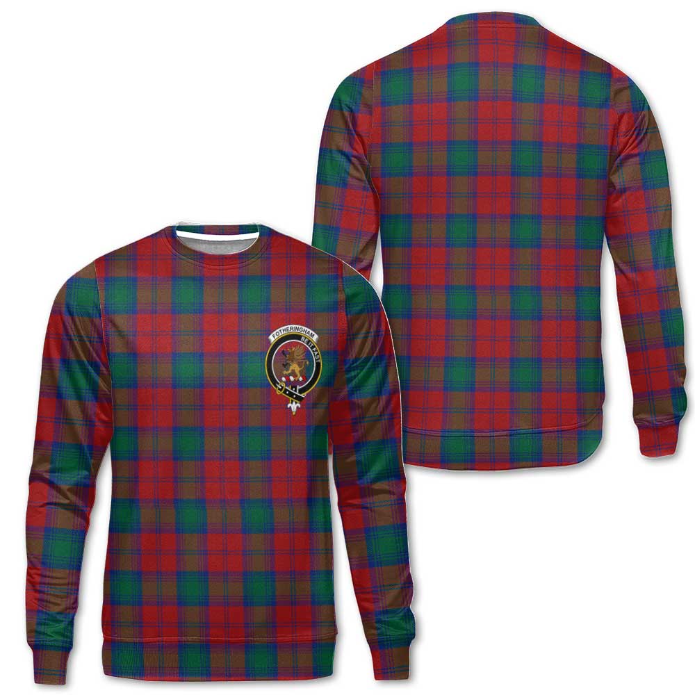 Clan Fotheringham Tartan Men Sweatshirt Crest And Plaid Basic Style