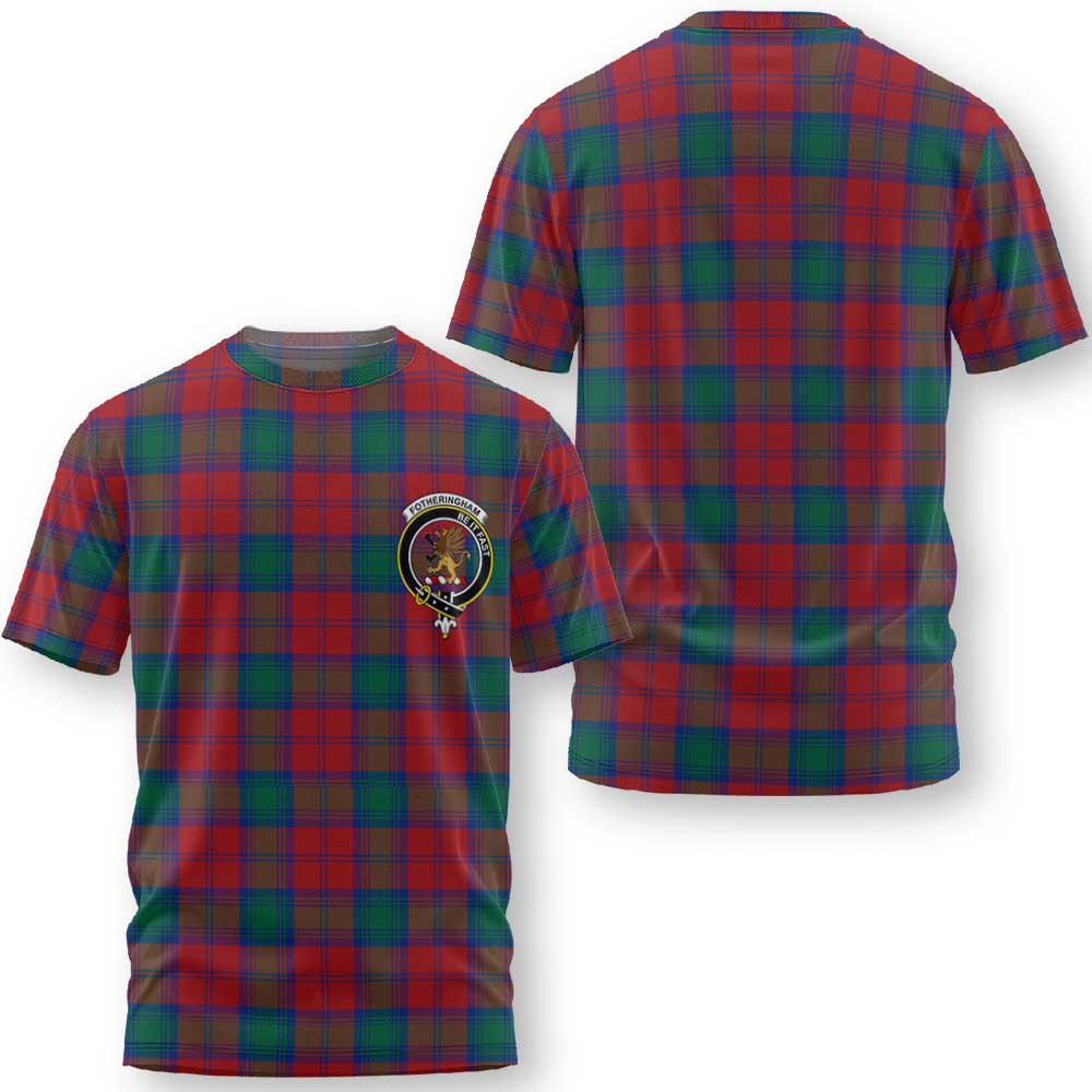 Clan Fotheringham Tartan Women T Shirt Crest And Plaid Basic Style