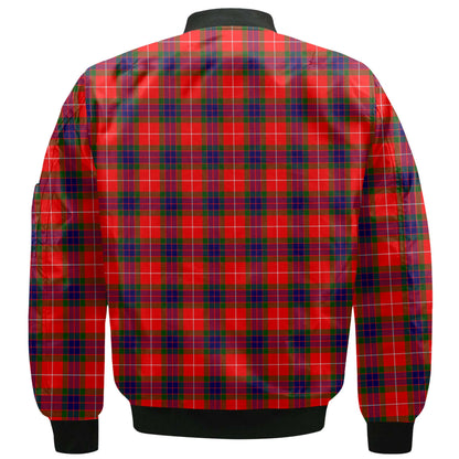 Clan Fraser Tartan Men Bomber Jacket Crest And Plaid Basic Style