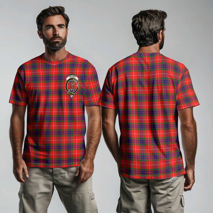 Clan Fraser Tartan Men T Shirt Crest And Plaid Basic Style