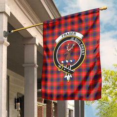 Clan Fraser Of Lovat Tartan Garden Flag Crest And Plaid Basic Style