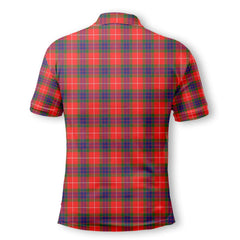Clan Fraser Of Lovat Tartan Men Polo Shirt Crest And Plaid Basic Style