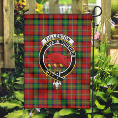 Clan Fullerton Tartan Garden Flag Crest And Plaid Basic Style