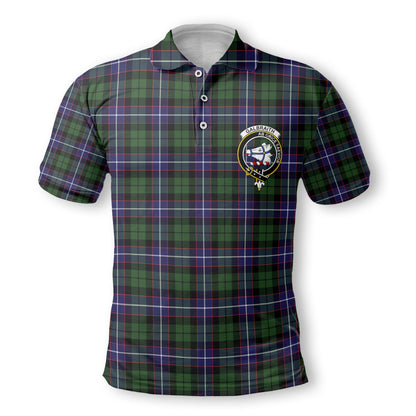 Clan Galbraith Tartan Golf Men Polo Shirt Crest And Plaid Basic Style