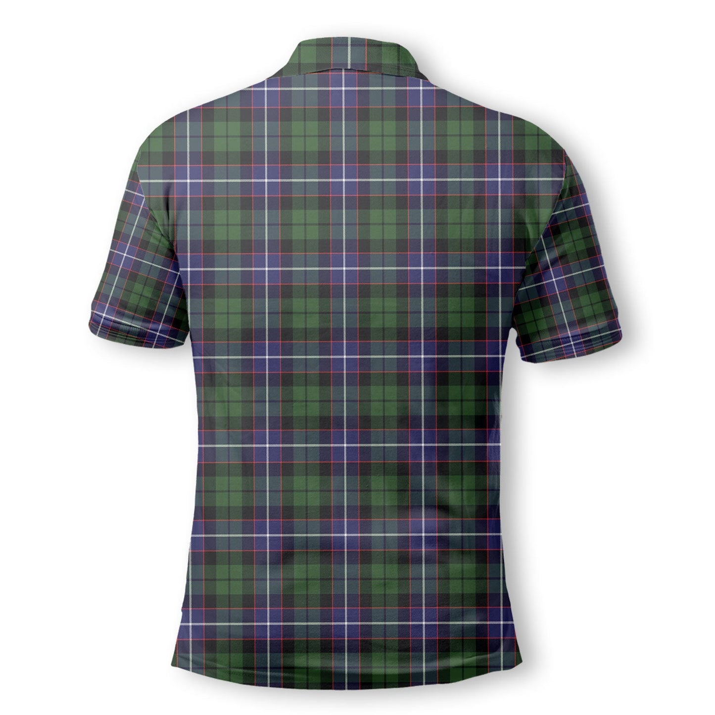 Clan Galbraith Tartan Golf Men Polo Shirt Crest And Plaid Basic Style