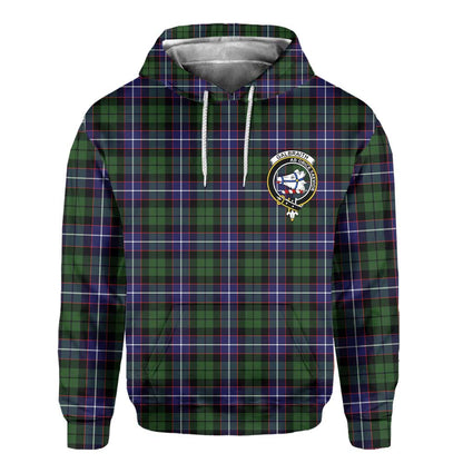 Clan Galbraith Tartan Men Hoodie Crest And Plaid Basic Style