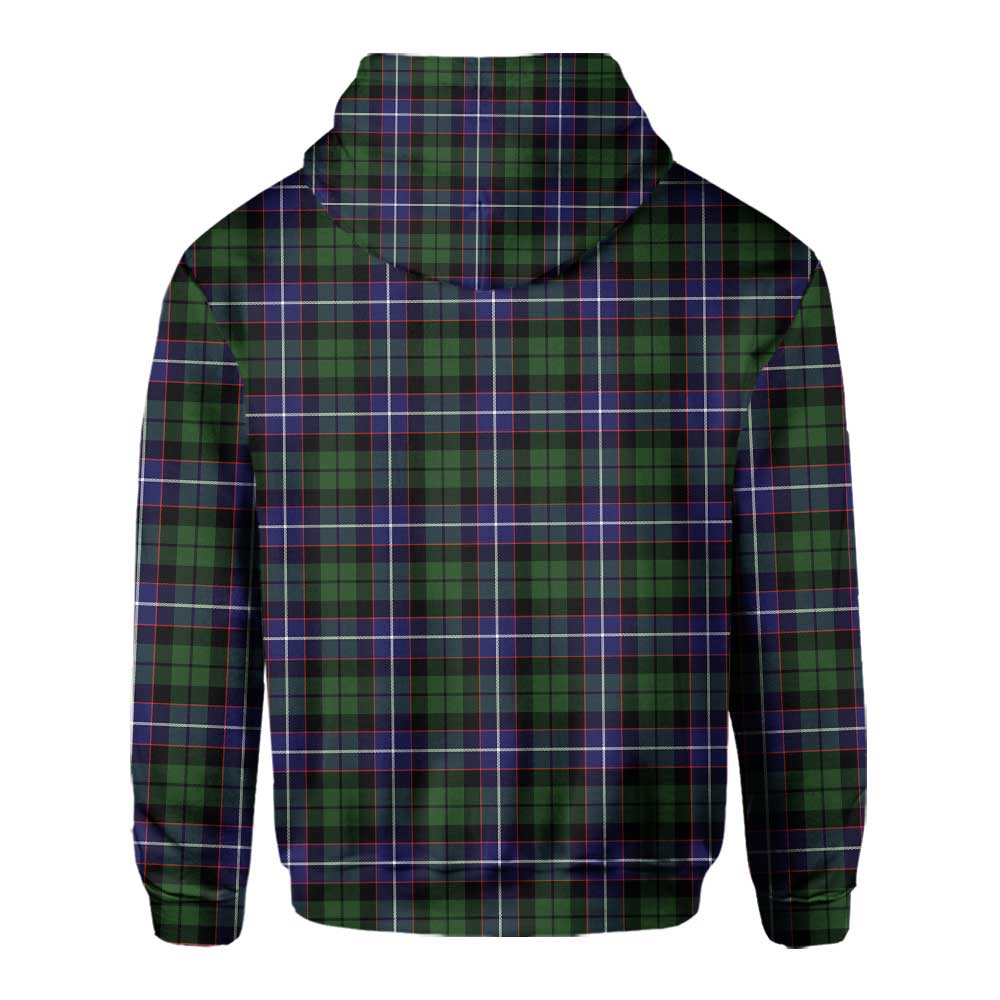 Clan Galbraith Tartan Men Hoodie Crest And Plaid Basic Style