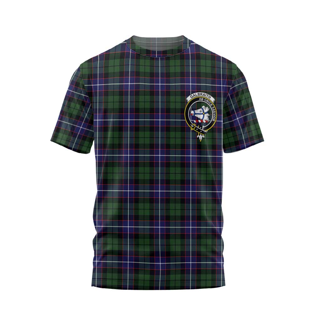 Clan Galbraith Tartan Men T Shirt Crest And Plaid Basic Style