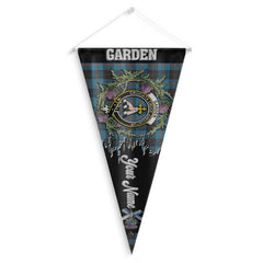 Clan Garden Tartan Felt Pennant Crest And Plaid Basic Style