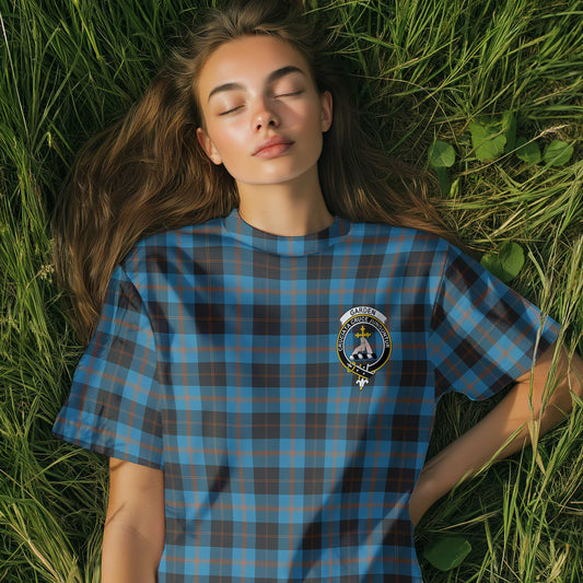 Clan Garden Tartan Women T Shirt Crest And Plaid Basic Style