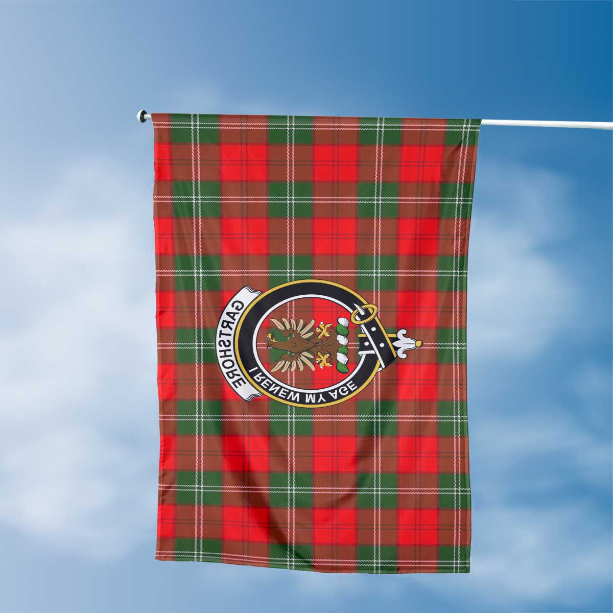 Clan Gartshore Tartan Flag 1 Crest And Plaid Basic Style Tartan House Flag Crest And Plaid Basic Style