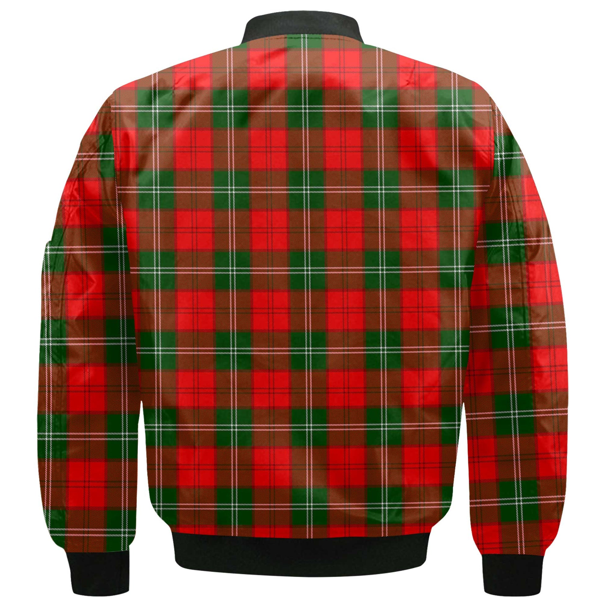 Clan Gartshore Tartan Men Bomber Jacket Crest And Plaid Basic Style