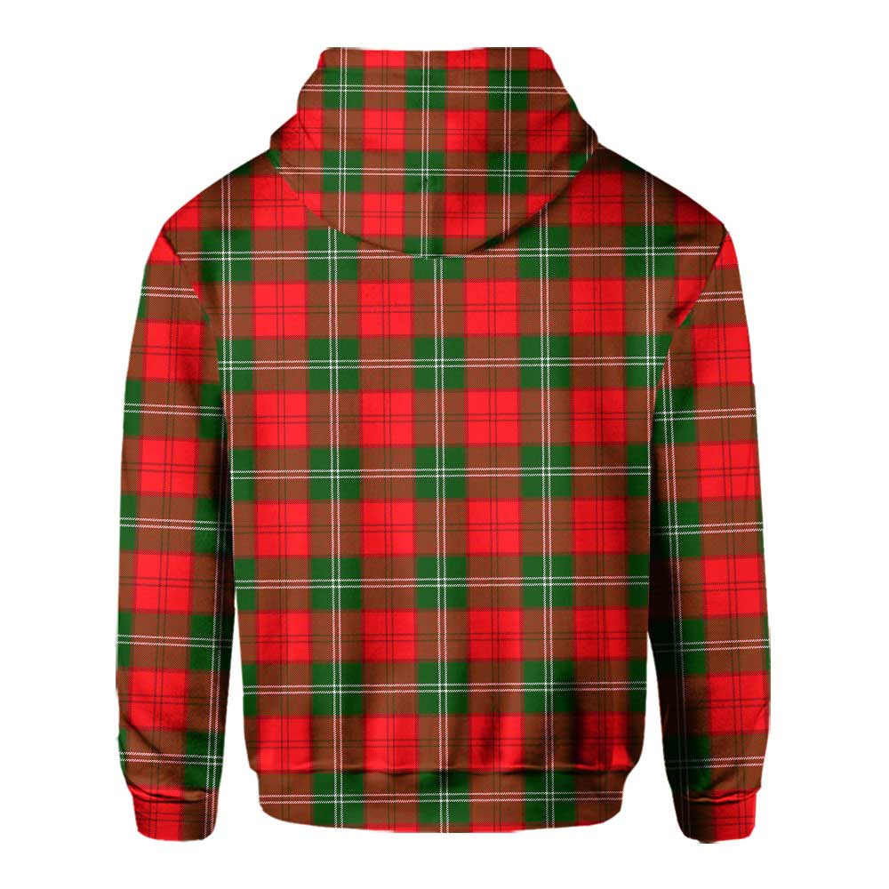 Clan Gartshore Tartan Men Hoodie Crest And Plaid Basic Style