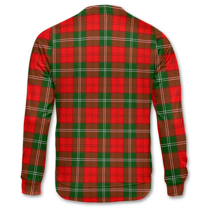 Clan Gartshore Tartan Men Sweatshirt Crest And Plaid Basic Style