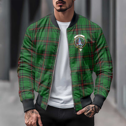 Clan Ged Tartan Men Bomber Jacket Crest And Plaid Basic Style