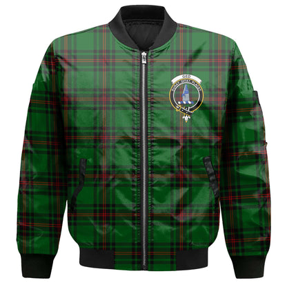 Clan Ged Tartan Men Bomber Jacket Crest And Plaid Basic Style