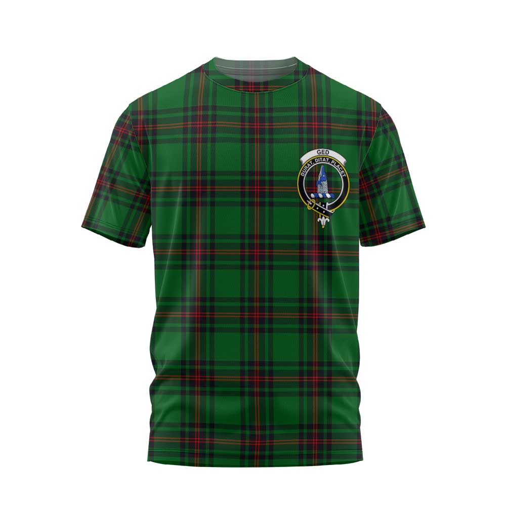 Clan Ged Tartan Women T Shirt Crest And Plaid Basic Style