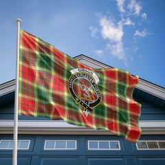 Clan Gibson Tartan Flag Crest And Plaid Basic Style