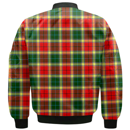 Clan Gibson Tartan Men Bomber Jacket Crest And Plaid Basic Style