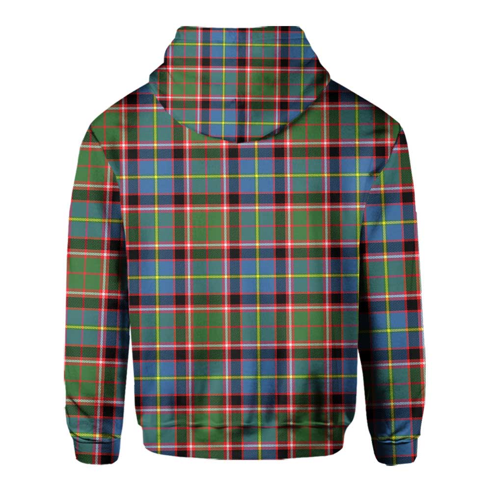 Clan Glass Tartan Men Hoodie Crest And Plaid Basic Style