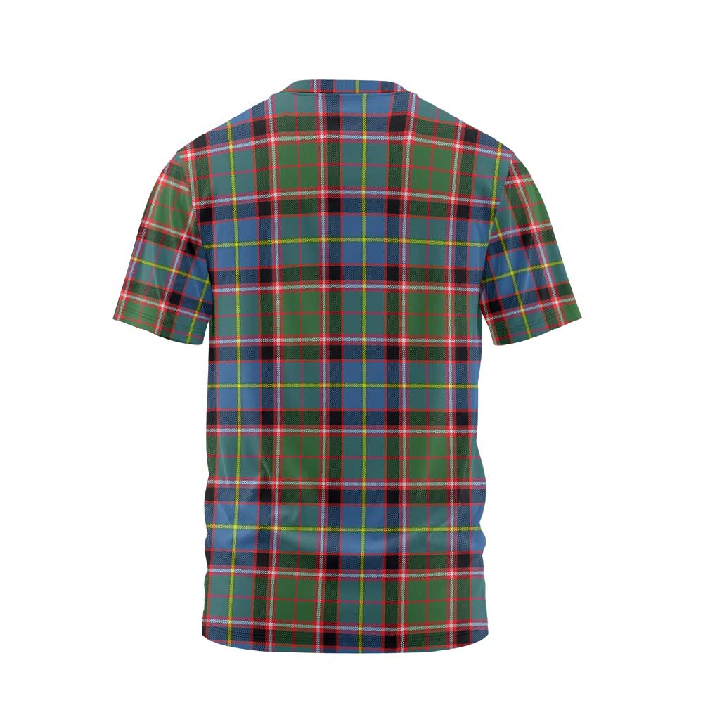 Clan Glass Tartan Men T Shirt Crest And Plaid Basic Style