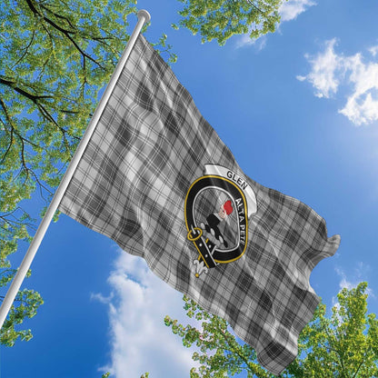 Clan Glen Tartan Flag Crest And Plaid Basic Style