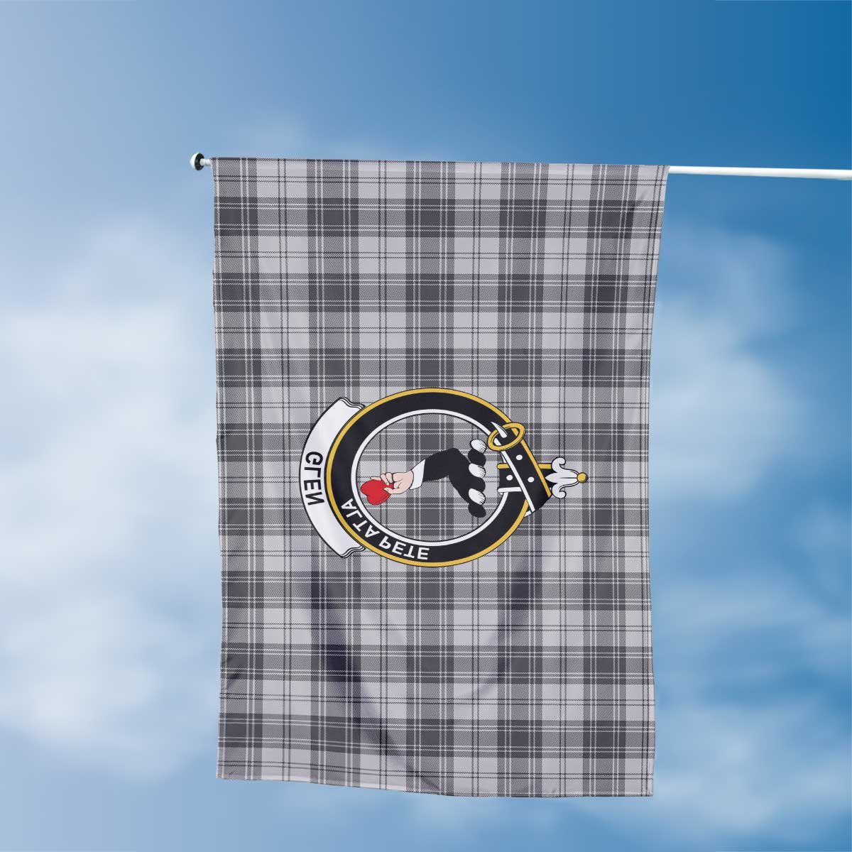 Clan Glen Tartan Flag Crest And Plaid Basic Style