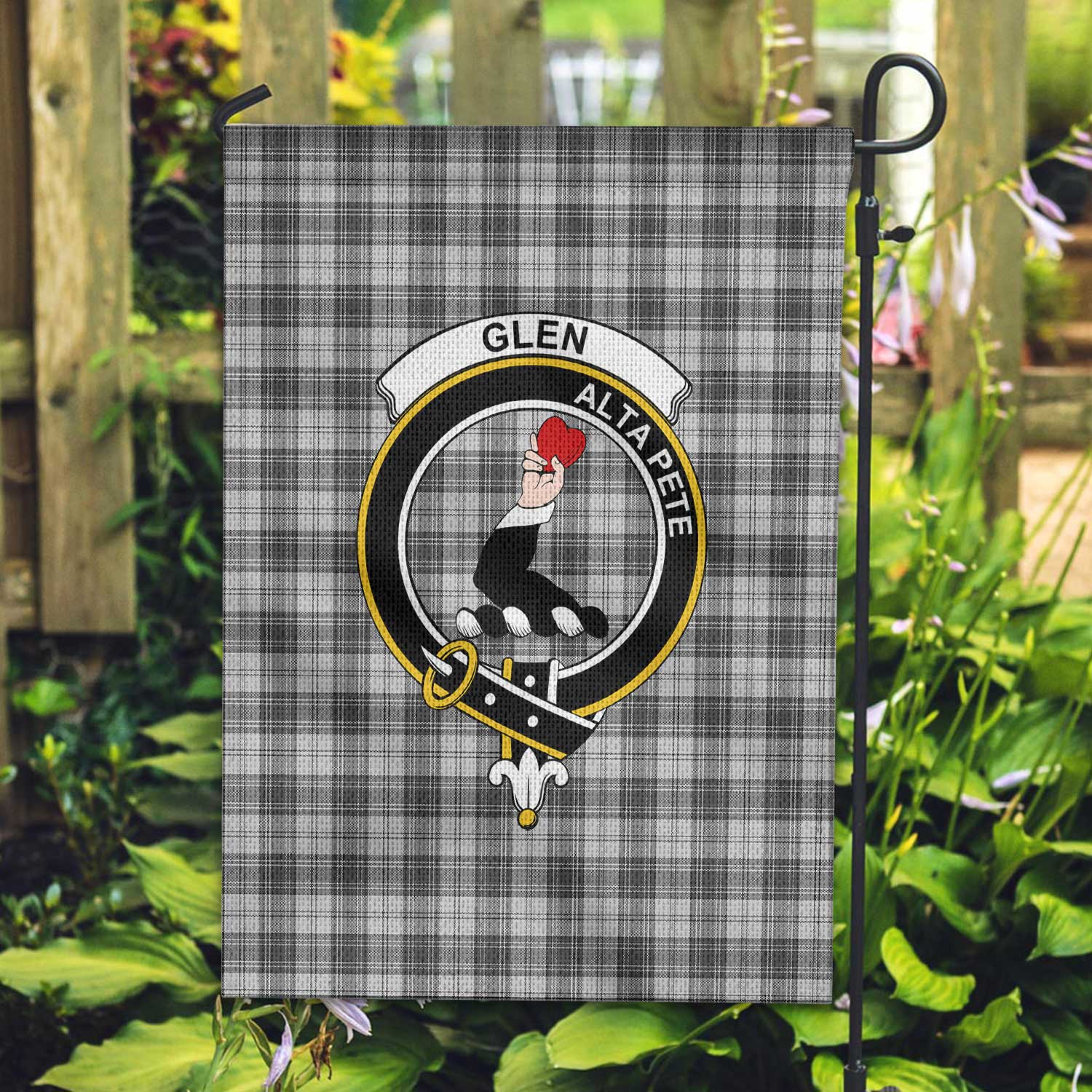 Clan Glen Tartan Garden Flag Crest And Plaid Basic Style