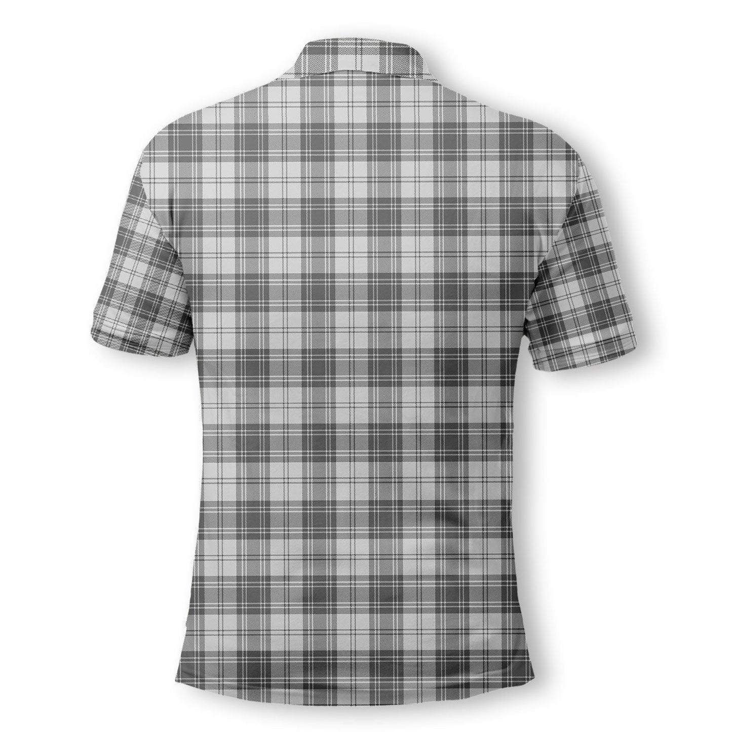 Clan Glen Tartan Golf Men Polo Shirt Crest And Plaid Basic Style