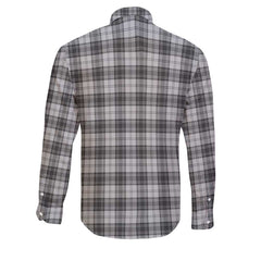 Clan Glen Tartan Long Sleeve Button Shirt Crest And Plaid Basic Style