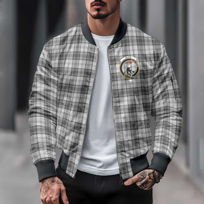 Clan Glen Tartan Men Bomber Jacket Crest And Plaid Basic Style