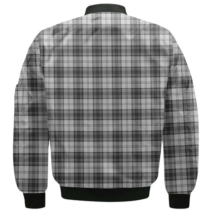 Clan Glen Tartan Men Bomber Jacket Crest And Plaid Basic Style