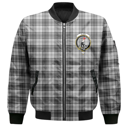 Clan Glen Tartan Women Bomber Jacket Crest And Plaid Basic Style