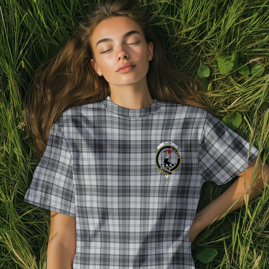 Clan Glen Tartan Women T Shirt Crest And Plaid Basic Style